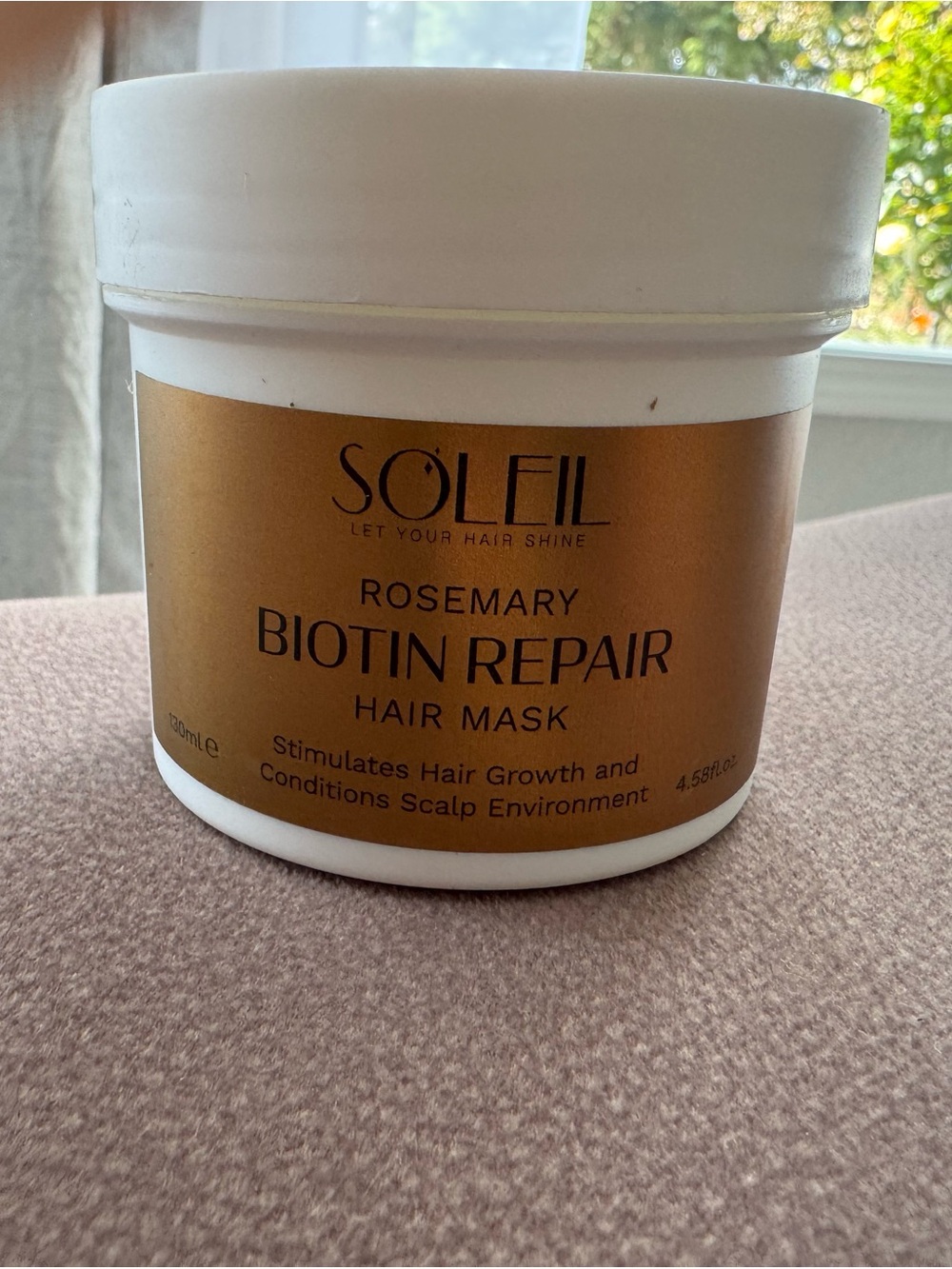 Soleli Rosemary Biotin Repair Hair Mask - White/Gold